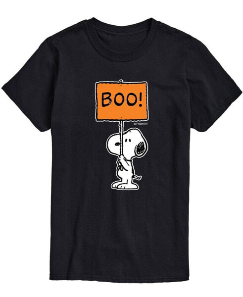 Men's Peanuts Snoopy Boo Sign T-shirt