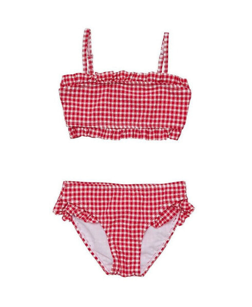 Toddler, Child Girls Picnic Party Frilled Bandeau Bikini