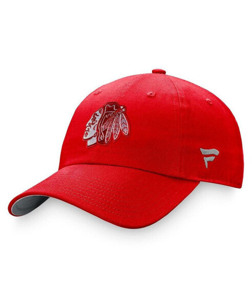 Women's Red Chicago Blackhawks Iconic Glimmer Adjustable Hat