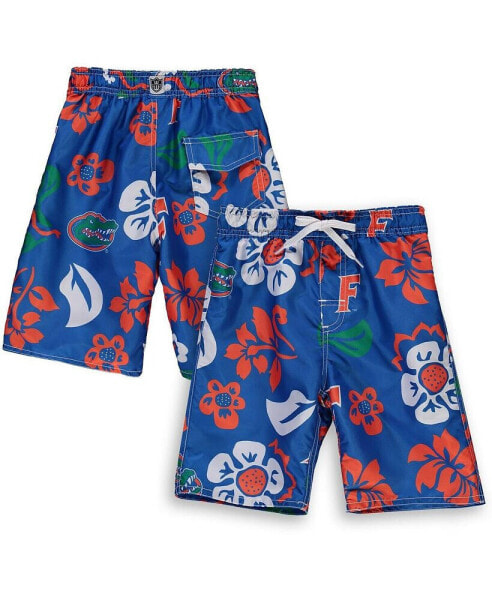 Little Boys Royal Florida Gators Floral Volley Swim Shorts