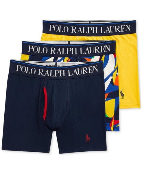 Мужское белье Polo Ralph Lauren 3 шт. боксеры 4D Flex Cooling Microfiber 4D