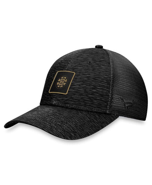 Women's Black Boston Bruins Authentic Pro Road Trucker Adjustable Hat