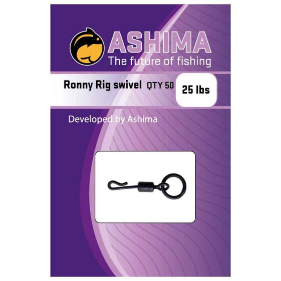 ASHIMA FISHING Ronny Snap Swivel 50 Units