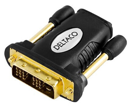 Deltaco HDMI-11 - 19-pin HDMI - DVI-D - Black
