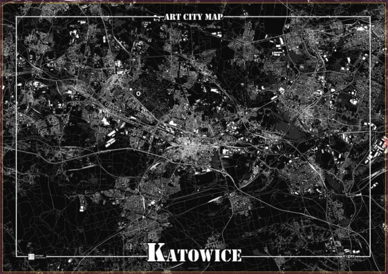 Art-Map Decorative poster - Katowice
