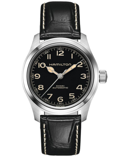 Часы Hamilton Khaki Field Black Leather 38mm