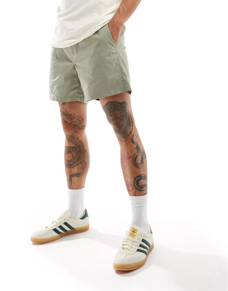 Weekday Zed regular fit shorts in khaki