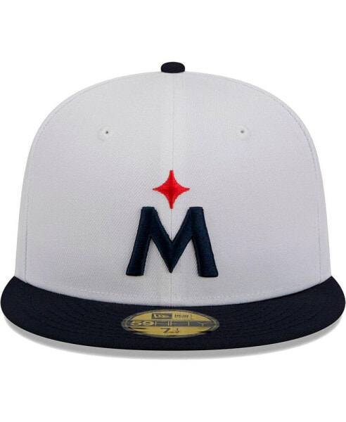 Men's White, Navy Minnesota Twins Optic 59FIFTY Fitted Hat