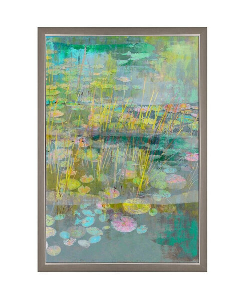 Reeds And Lilies II Framed Art