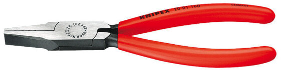 KNIPEX 20 01 160 - Needle-nose pliers - Chromium-vanadium steel - Plastic - Red - 16 cm - 144 g
