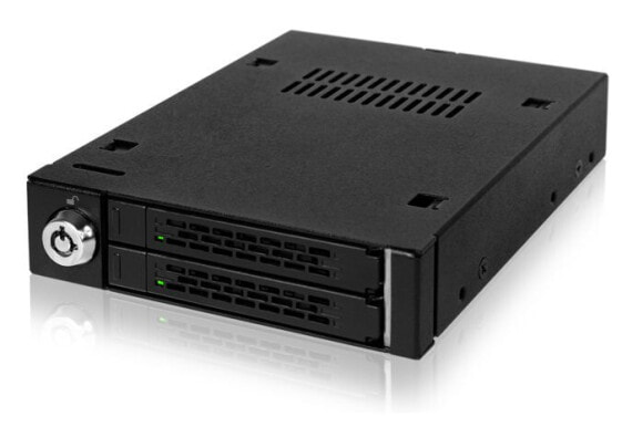 Icy Dock MB992SK-B - HDD - SSD - Serial ATA - Serial ATA II - Serial ATA III - 2.5" - 6 Gbit/s - Metal - HDD - Power