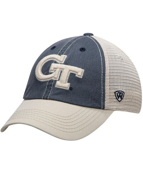 Men's Gray and Gold-Tone GA Tech Yellow Jackets Offroad Trucker Adjustable Hat