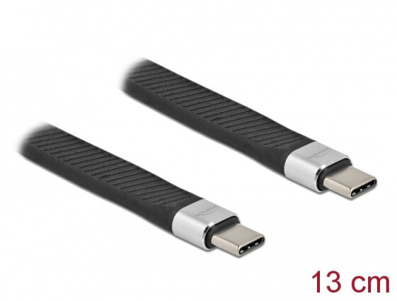 Разъем - USB C - USB C - USB 3.2 Gen 2 (3.1 Gen 2) - 10000 Mbit/s - черный Delock 86939 - 0.13 м