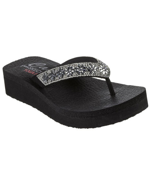 Women's Cali Vinyasa - Wild Daisies Flip-Flop Thong Athletic Sandals from Finish Line
