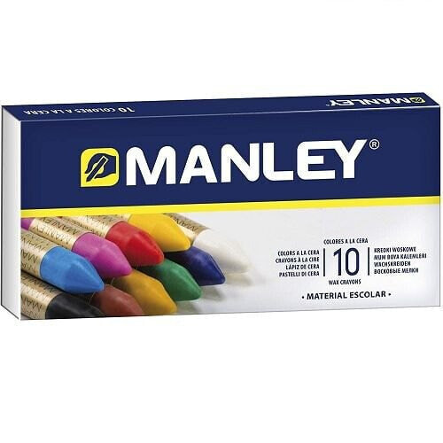 Мягкие восковые карандаши MANLEY Soft Wax Коробка 10 штук