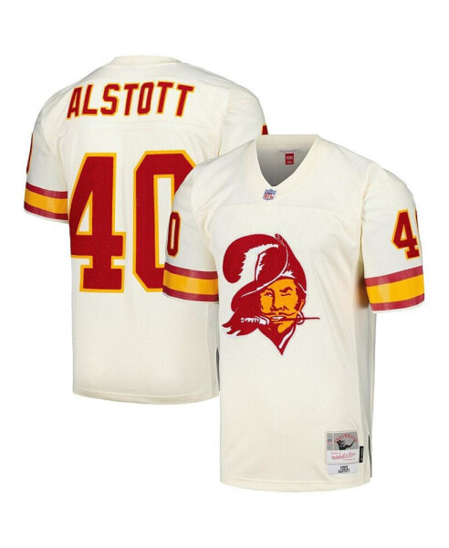 Men's Mike Alstott Cream Tampa Bay Buccaneers Chainstitch Legacy Jersey