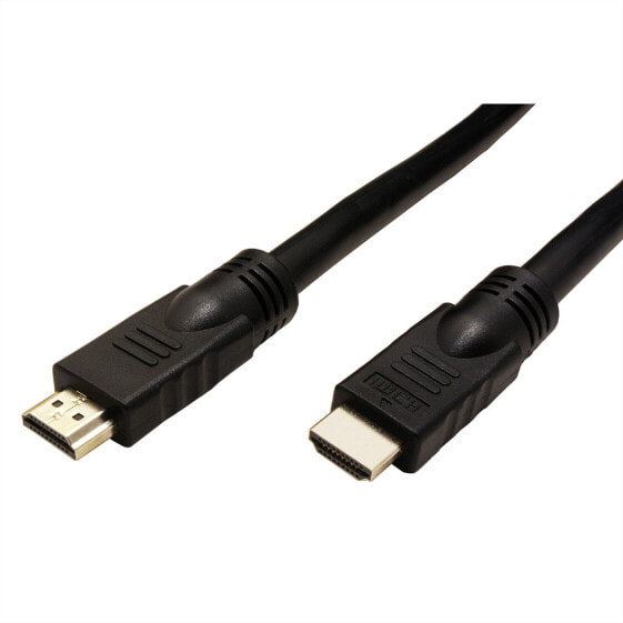 ROLINE 14.01.3452 - 15 m - HDMI Type A (Standard) - 2 x HDMI Type A (Standard) - 3840 x 2160 pixels - Black