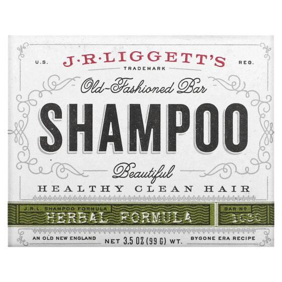 J.R. Liggetts, Old Fashioned Shampoo Bar, травяная формула, 99 г (3,5 унции)