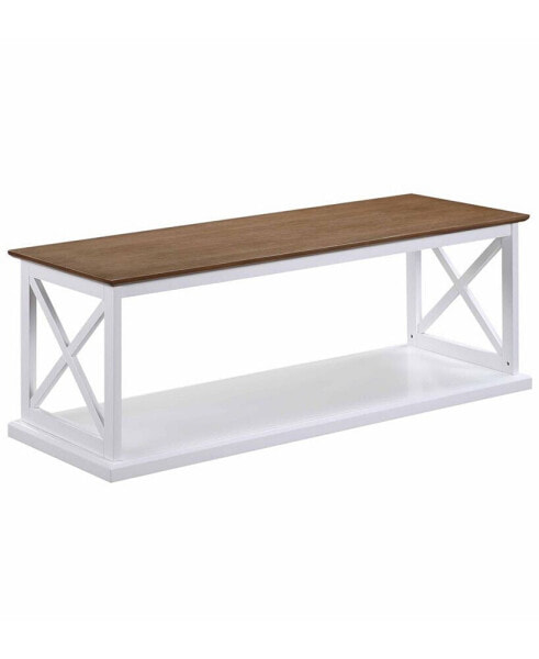 47" Medium-Density Fiberboard Coventry Coffee Table with Shelf