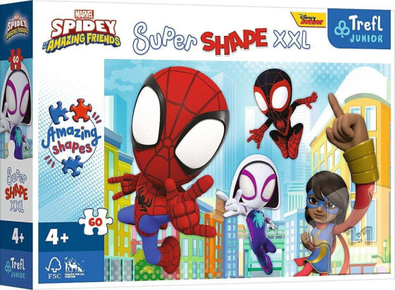 Trefl Puzzle 60 elementy Super Shape XXL Sprytny Spidey