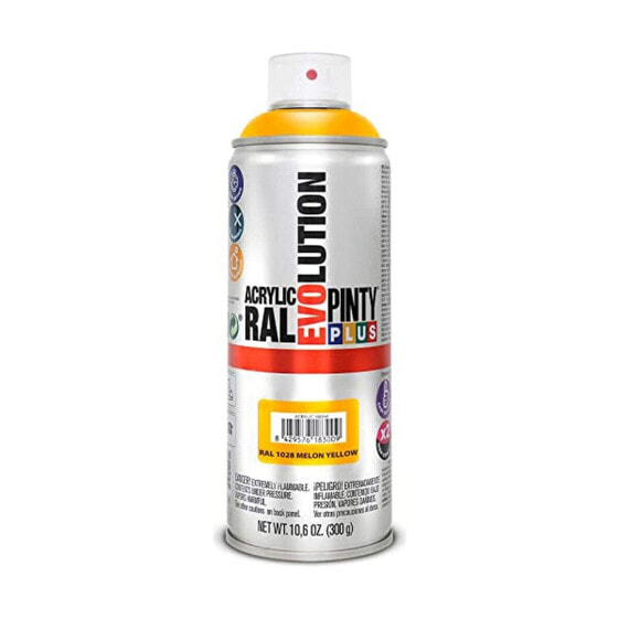 Spray paint Pintyplus Evolution RAL 1028 400 ml Melon Yellow