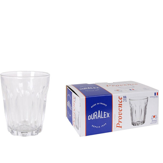 DURALEX Set of 6 Transparent Glasses 130ml Provence