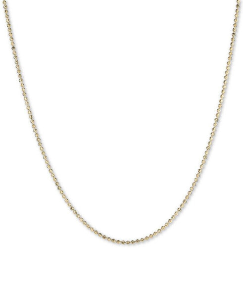Moon Link 18" Chain Necklace in 14k Gold