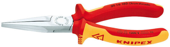 KNIPEX 30 16 160 - Needle-nose pliers - 5 mm - 4.65 cm - Steel - Red - Yellow - 160 mm