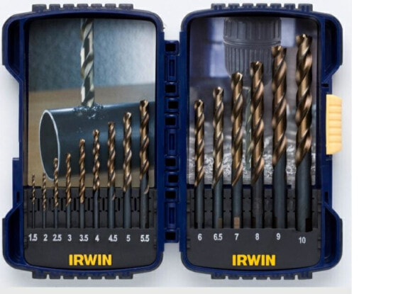 IRWIN ZESTAW 15szt. 1.5mm, 2mm, 2.5mm, 3mm, 4mm, 4.5mm, 5mm, 5.5mm, 6mm, 6.5mm, 7mm, 8mm, 9mm, 10mm