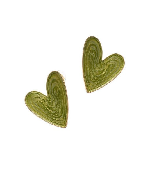 Women's Heart Stud Earrings