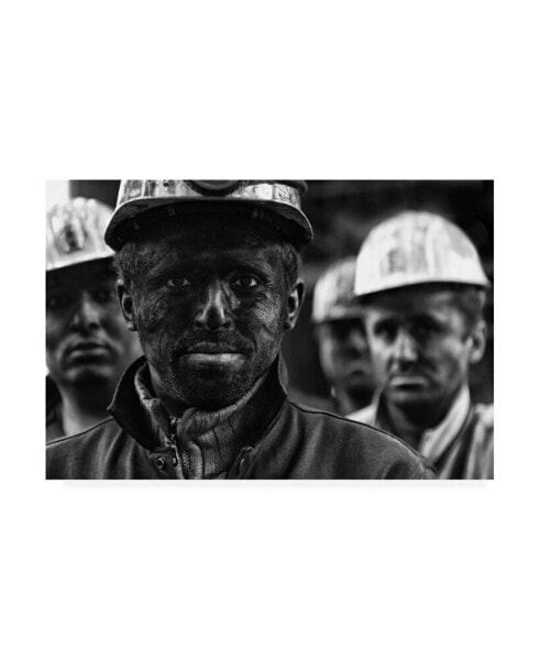 Yavuz Sariyildiz Coal Mine Workers 3 Canvas Art - 37" x 49"