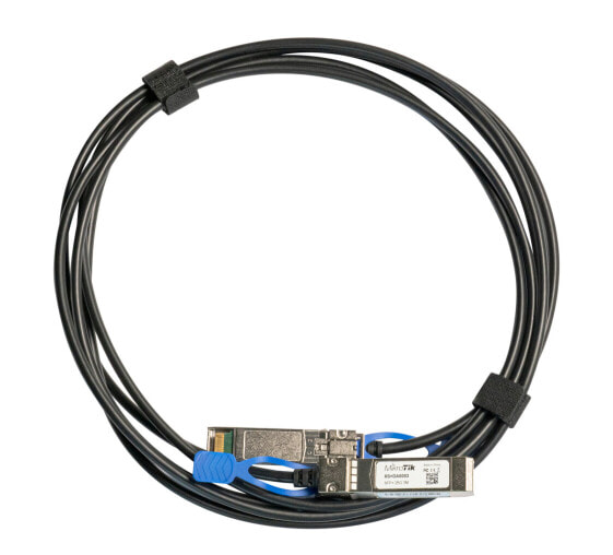 MikroTik XS+DA0003 - 3 m - SFP/SFP+/SFP28 - SFP/SFP+/SFP28 - Male/Male - Black - 25 Gbit/s