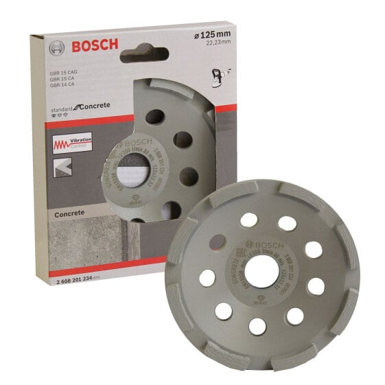 Bosch Diamanttopfscheibe Standard for Concrete, 125 x 22,23 x 5 mm