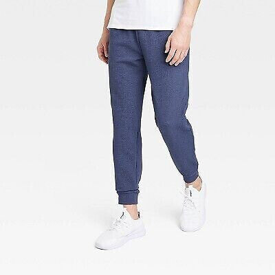 Men's Textured Knit Jogger Pants - All in Motion Navy S