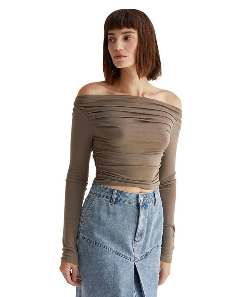 Women's Tania Ruched Off Shoulder Top