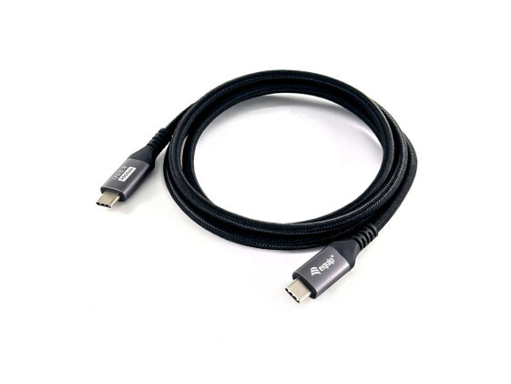 Equip USB 4 Gen 3 C to C Cable - M/M - 1.2m - 8K/60Hz - 40Gbps - PD3.1 240W - 1.2 m - USB C - USB C - USB4 Gen 3x2 - 40000 Mbit/s - Black