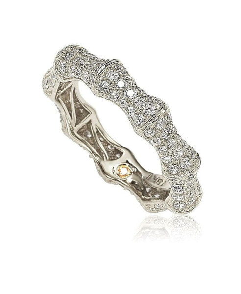 Кольцо Suzy Levian Bamboo CZ Eternity Band.