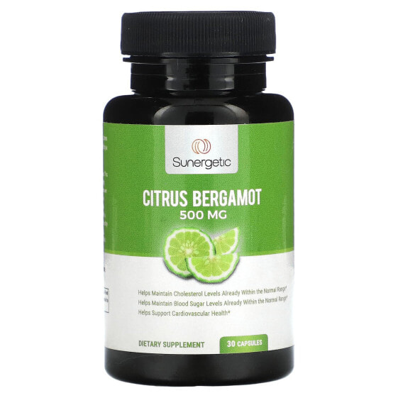 Витамины Sunergetic Citrus Bergamot, 500 мг, 30 капсул