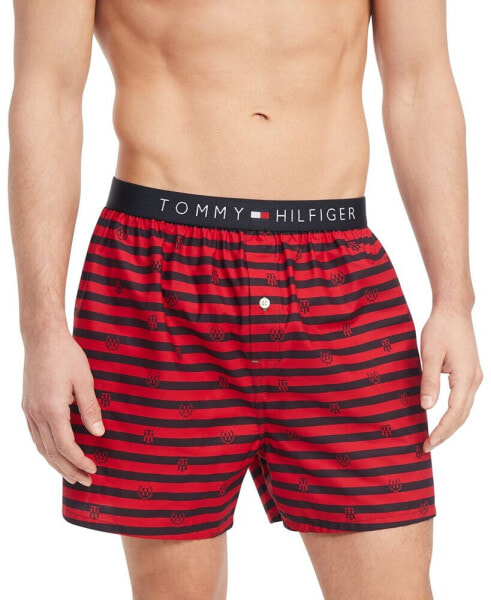 Men's Striped Woven Boxers