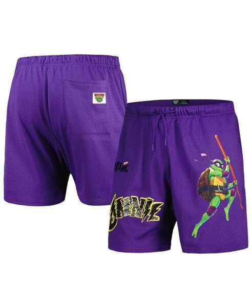 Men's Purple Teenage Mutant Ninja Turtles Donnie Defender Mesh Shorts