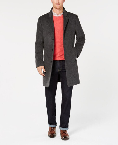 Michael Kors Men's Madison Wool Blend Modern-Fit Overcoat