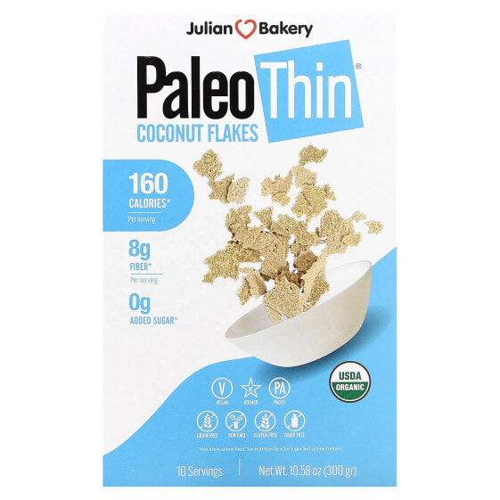 Paleo Thin, Coconut Flakes, 10.58 oz (300 g)