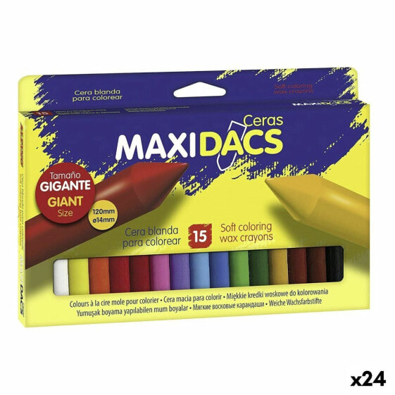 Coloured crayons Alpino Maxidacs Multicolour (24 Units)