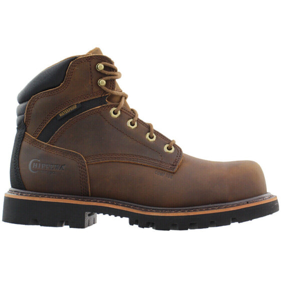 Ботинки мужские Chippewa Sador 6 Inch Waterproof Brown (Водонепроницаемые мужские ботинки Chippewa Sador 6 дюймов коричневые)