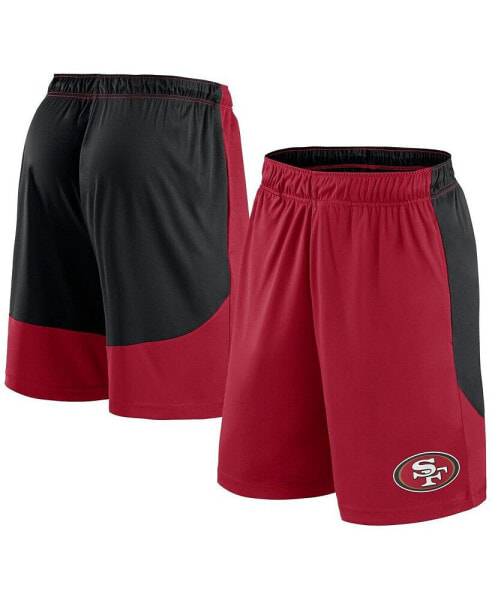 Men's Scarlet/Black San Francisco 49ers Go Hard Shorts