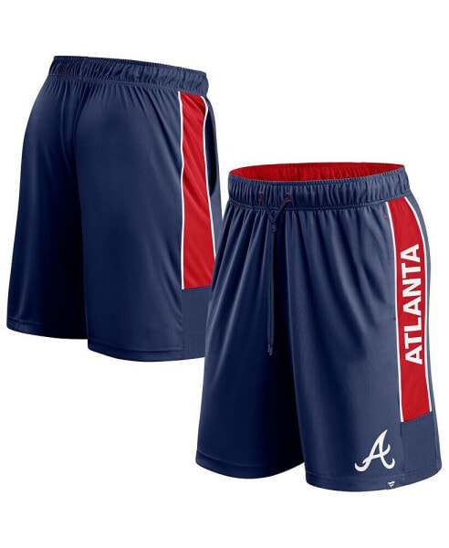 Men's Navy Atlanta Braves Win The Match Defender Shorts