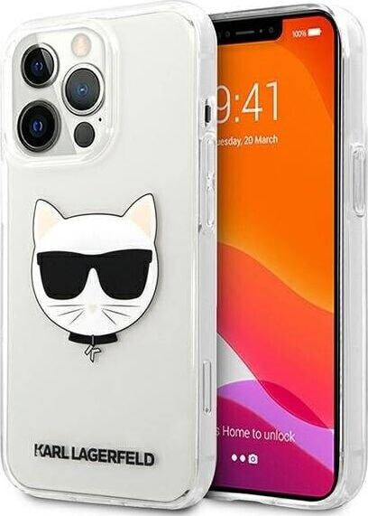 Karl Lagerfeld Karl Lagerfeld KLHCP13XCTR iPhone 13 Pro Max 6,7" hardcase transparent Choupette Head