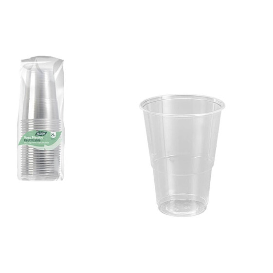 ALGON Set of 25 Transparent Glasses 500ml