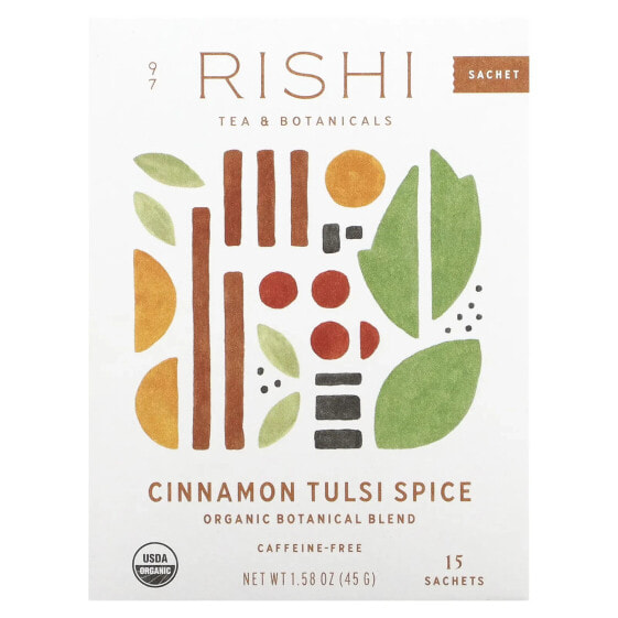 Cinnamon Tulsi Spice, Caffeine-Free, 15 Sachets 1.58 oz (45 g)
