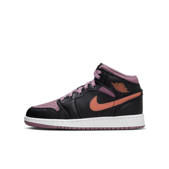 [FB9909-008] Grade School Air Jordan Retro 1 Mid SE 'Black Sky J Mauve' (GS)